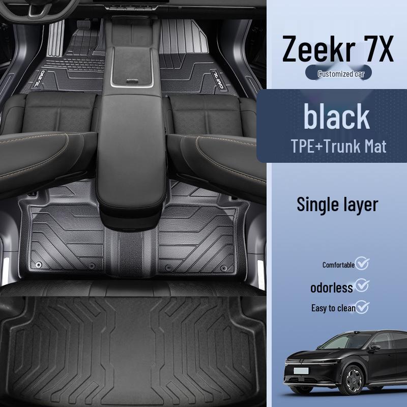 Zeekr 7X Full Coverage TPE Floor Mats: Car Interior Accessories & Decoration