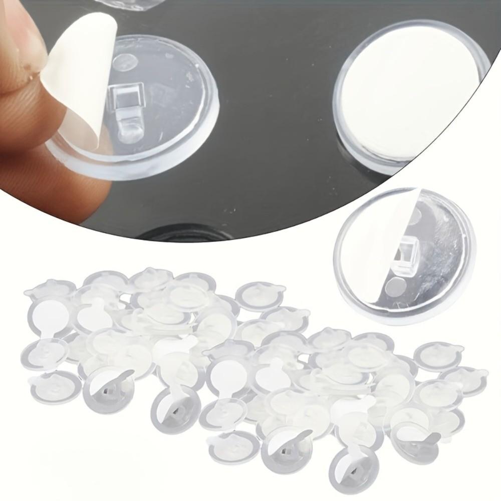 100Pcs Self-Adhesive Utility Hooks Mark-Free Wall Hooks Wedding Decorations