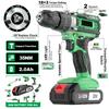 Trapano Avvitatore a Percussione Senza Fili 20V Mandrino Autoserrante Velocità Variabile Max 30mm Kit Avvitatore Elettrico con Batteria