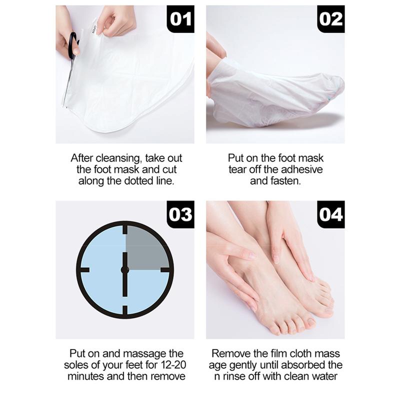 Goat Milk Niacinamide Exfoliating Foot Mask Moisturizing and Moisturizing Foot Care Mask