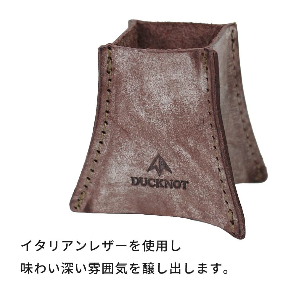 DUCKNOT HINOTO Stabilizer Case, Base Cover, Stand, SOTO, Made in Japan (Cigarette/Italian Leather)