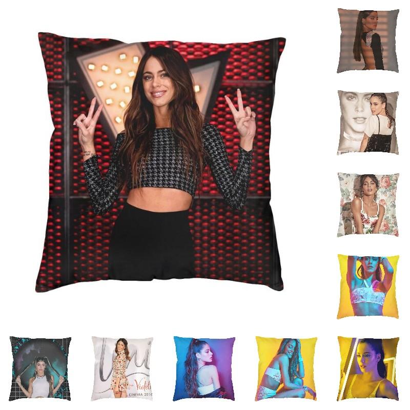 Martina Stoessel Pillow Case xcm Decor Home Fashion TINI Argentine Actor Model Outdoor Cushions Square Pillowcase