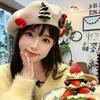 Meier Christmas beret, female three-dimensional Christmas tree decoration holiday atmosphere hat