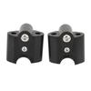 Chrome Handlebar Riser Clamp Chrome CNC Aluminum Alloy for R18 Classic Motorcycle 2020‑2021 Black