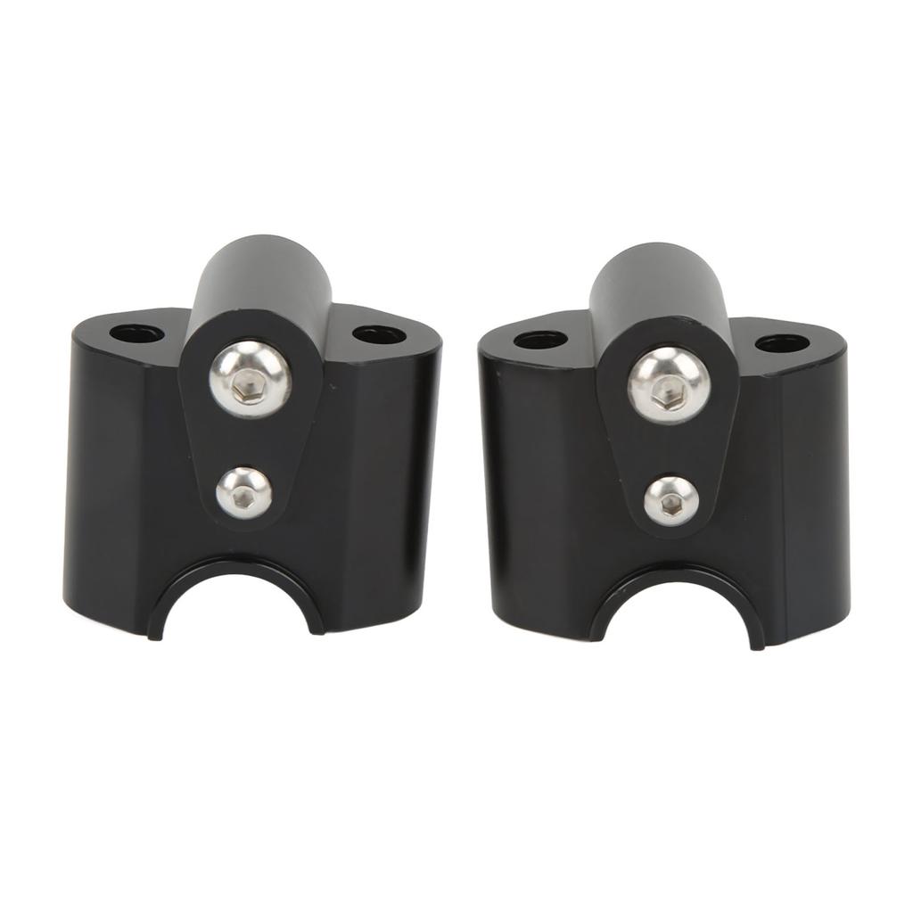 Chrome Handlebar Riser Clamp Chrome CNC Aluminum Alloy for R18 Classic Motorcycle 2020‑2021 Black