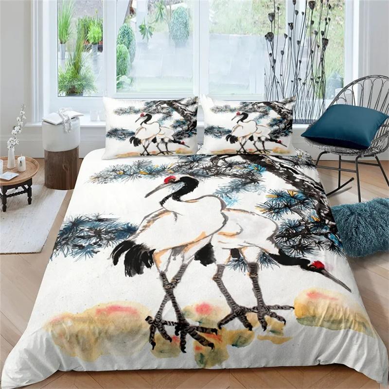 Nature Landscape Duvet Cover Set All Season Soft Quilt Cover with Pillowcases Single Double Queen King Size