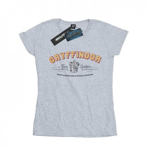 

Harry Potter Womens/Ladies Gryffindor Team Quidditch Cotton T-Shirt XXL білий