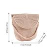 Pure Color Children Straw Bag Handmade Rattan Bag New Handwoven Beach Bag  Women