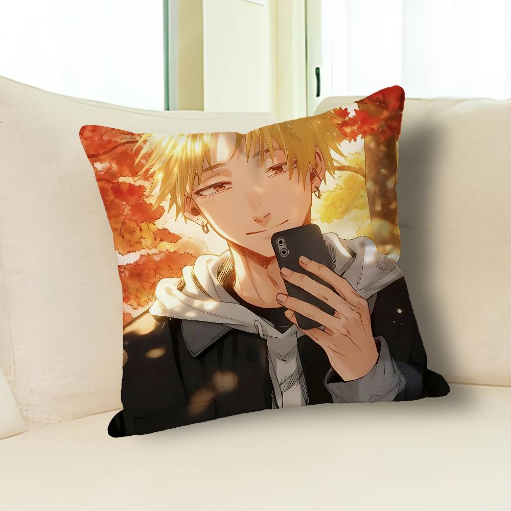 K-Kaoru Hana wa Rin to Saku Anime Celebrity Merchandise All-Match Printed Pillow Case Sofa Car Office Room Decoration Protector