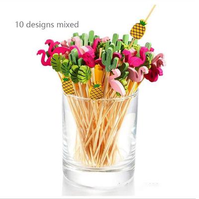100 Pieces Of 12Cm  Creative Bamboo Skewers, Buffet, Cupcakes, Fruit Forks, Christmas Parties, Desserts, Salad Bars, Cocktails, Wedding Decorations