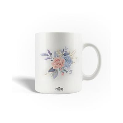Mug - MANIACASE - Abstract Pink Flower - Ceramic - 30cl - Dishwasher Safe
