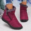 Winter High Top Dicksohlige Lässige Flauschige Baumwollschuhe für Damen Warm Weich Bequem Vielseitig Plüschige Klobige Schneestiefel