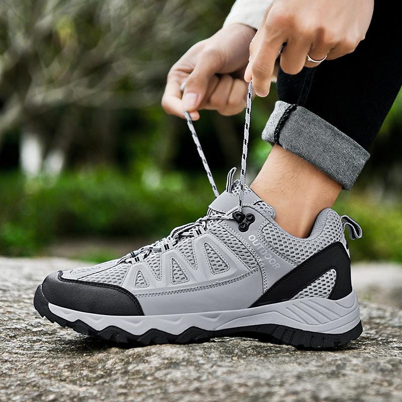 Large Size Anti Slip and Wear-resistant Outdoor Leisure Sports Shoes Hiking Shoes Hiking Shoes Off-road Running Shoes Men's Shoes