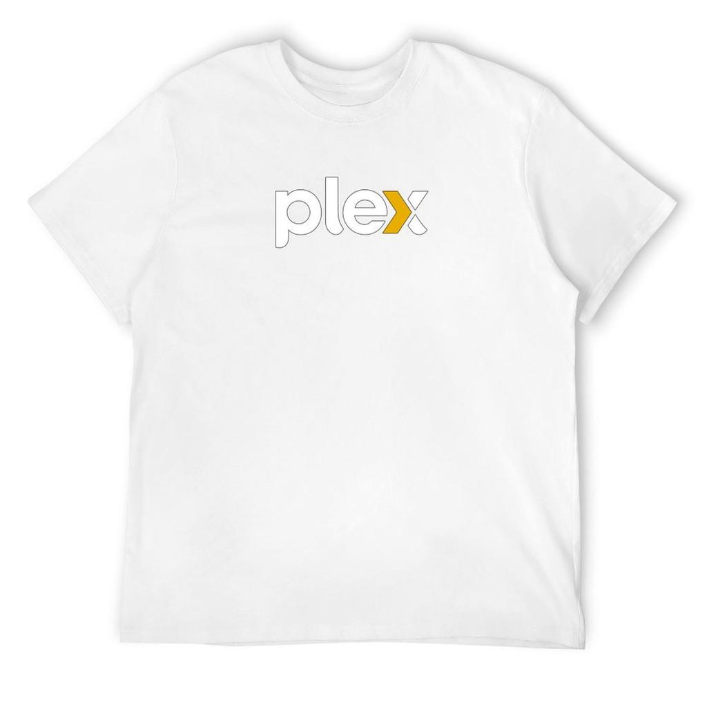 Plex 2022 Logo T-Shirt Anime T Shirts Customs Design Your Own Aesthetic Clothes Sweat Heavyweight T Shirts for Men