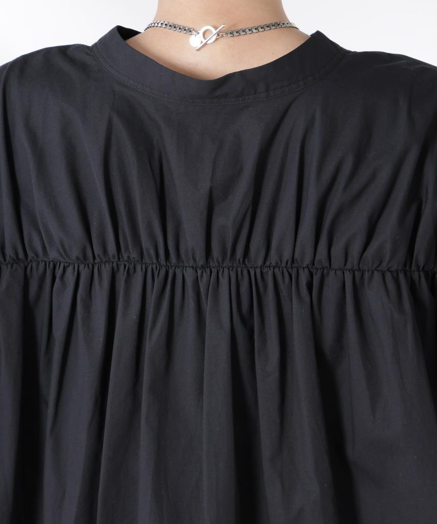 Nano Universe Back Gathered Sleeveless F Women's Blouse, 030, White, 673-5221301