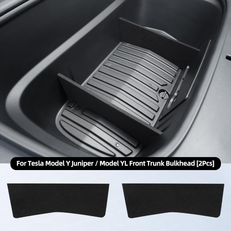For Tesla Model Y Juniper 6 Seater Model YL 2025 2026 Car Front Trunk Interval Combination Partition Front Spare Box Organizer