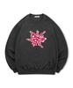 TOPBOY [Non-Fleece Or Fleece] Flower Print Sweatshirt (Type C)