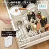 Richel TOTONO Storage Box Drawer Kitchen Tool Stand R White Made In Japan Dishwasher Safe Comes with Joint Connectable Easy To Use Convenient