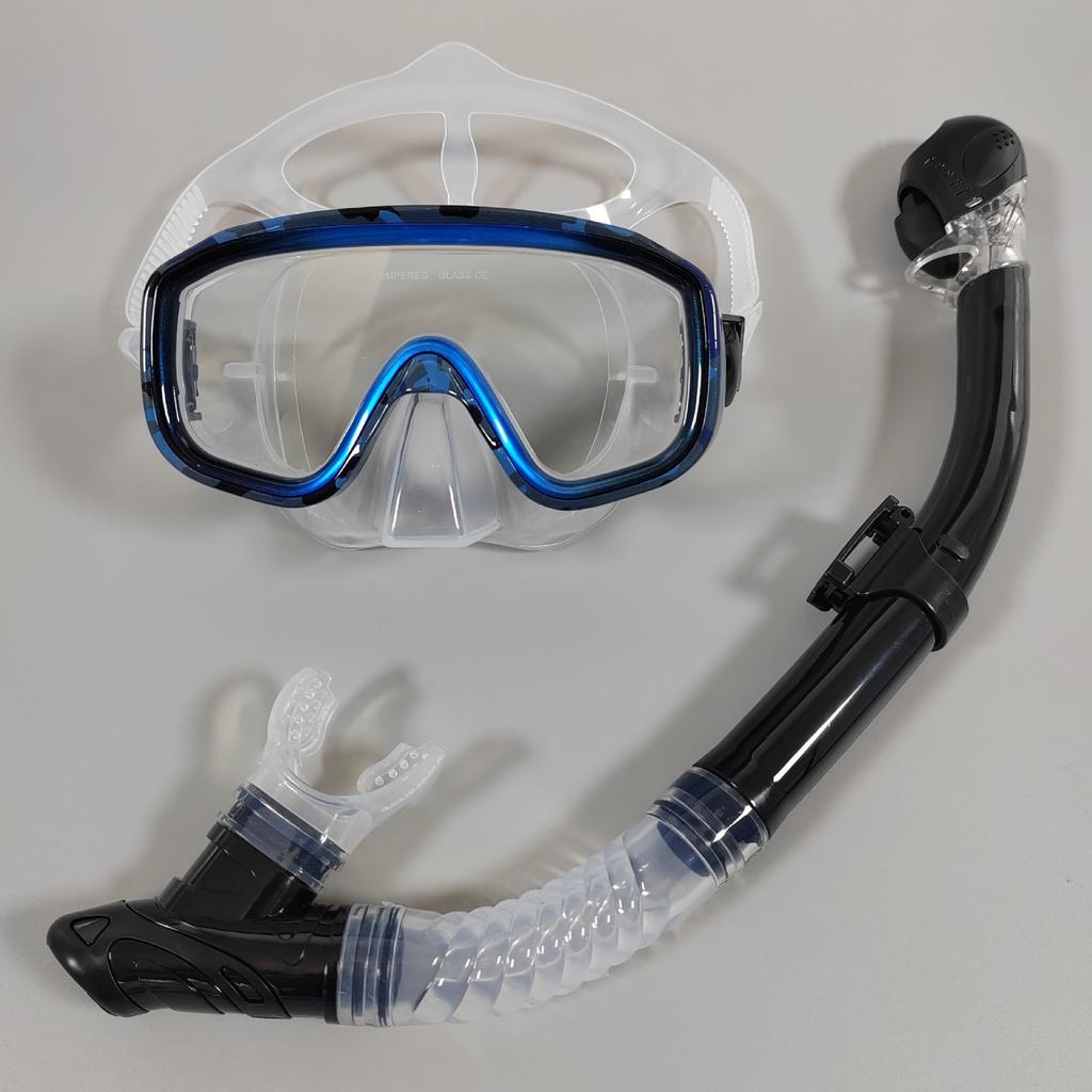 New Large Frame Diving Goggles Snorkel Set