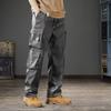 Men's Large Casual Loose Fit Workwear Pants with Cargo Pockets for Construction and Summer Wear