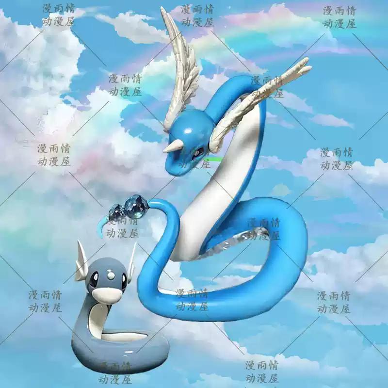 

PokéMon Anime Figure Dragonair Action Figure Purple Anime Peripheral Samuel•Oak Kawaii Desk Decor Toy Collect Model Gift синий