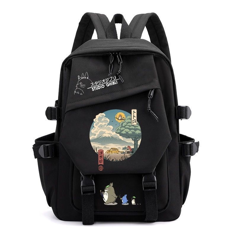 Animation Printing Student Schoolbag Outdoor Travel Bag Large Capacity Business Computer Bag Casual Backpack