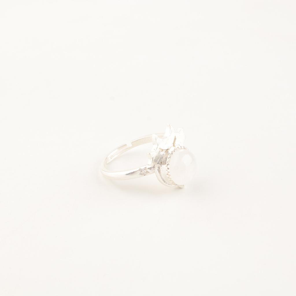 Natural Rainbow Moonstone Gemstone 925 Sterling Silver Jewelry Handcrafted Ring RR-67-27