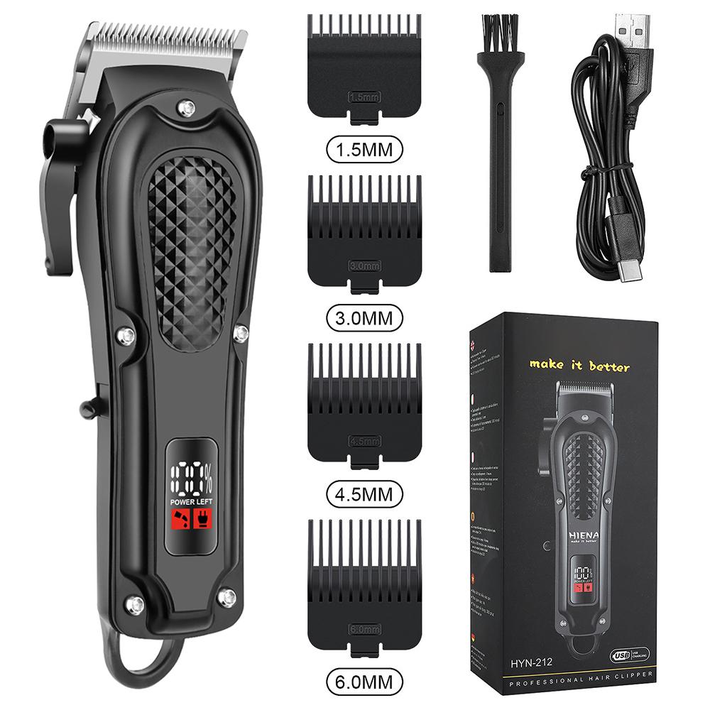 

Парикмахерский электрический триммер для волос для мужчин, перезаряжаемая беспроводная бритва для бороды, регулируемая длина волос, электрическая машинка для стрижки волос, инструмент для стрижки