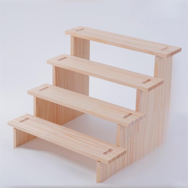 Rustic Wooden Display Riser 1Pcs Decorative Stand for Dessert Figurines Jewelry Organization Wedding Party Decor