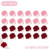 2025 New Valentine's Day Napkin Rings Rose Metal Napkin Rings Faux Flower Napkin Rings Wedding Banquet Birthday Decoration