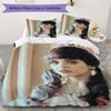 Melanie Martinez Desenli Nevresim Takımı Yorgan Örtüsü Yastık Kılıfı Ev Dekorasyonu Doğum Günü Hediyesi (1 * yorgan kılıfı + 2 * yastık kılıfı (içsiz))