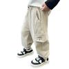 Boys' Cargo Trousers - Spring & Autumn 2025, Casual Korean Style for Small & Medium Children