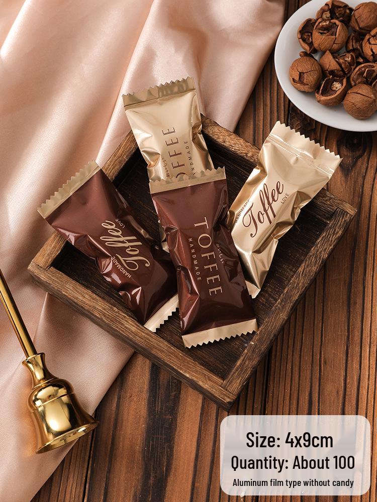 Internet Celebrity Sea Salt Almond Toffee Bag DIY Handmade Nougat Coffee Candy Sealing Bag