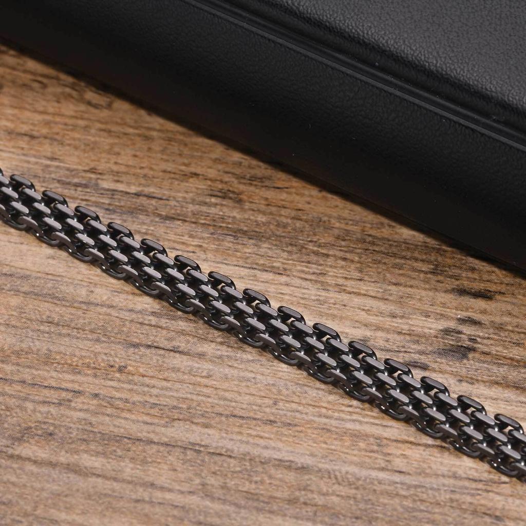 6MM Mesh Chain Bracelets for Men Boys,Waterproof Stainless Steel Italian Link Wristband,Simple Jewelry Gifts,19/21CM