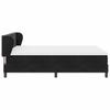Box Spring Bed with Headboard Black 140 X 190 Cm Velvet