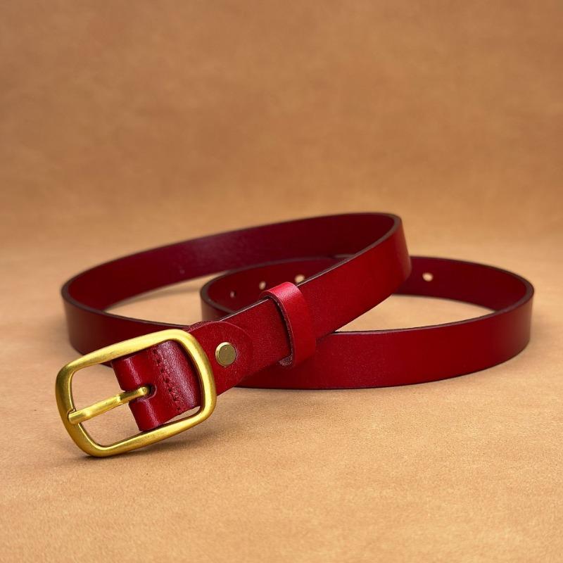 

Женский антикварный ремень из коровьей кожи с медной пряжкой, женский повседневный универсальный ремень из кожи премиум-класса в стиле ретро 90cm-120cm