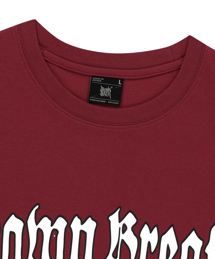 BROWNBREATH Motor Graphic Tee - Burgandy