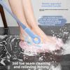 2-in-1 Zehenreinigungs- und Massagebürste Juckreizlinderung Fußreibebürste Langer Griff Massageartefakt Fußwasch- und Entfernerbürste für abgestorbene Haut