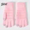 Touch Screen Knit Gloves for Cold Weather Knitted Touchscreen Men Women Winter Warm Thermal Gloves Thickened Soft Acrylic Cycling Plush Lining