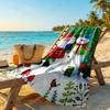 Christmas Beach Towel Quick-Dry Soft Microfiber Comfortable Lightweight Perfect for Traveling Yoga Camping and Swimming
