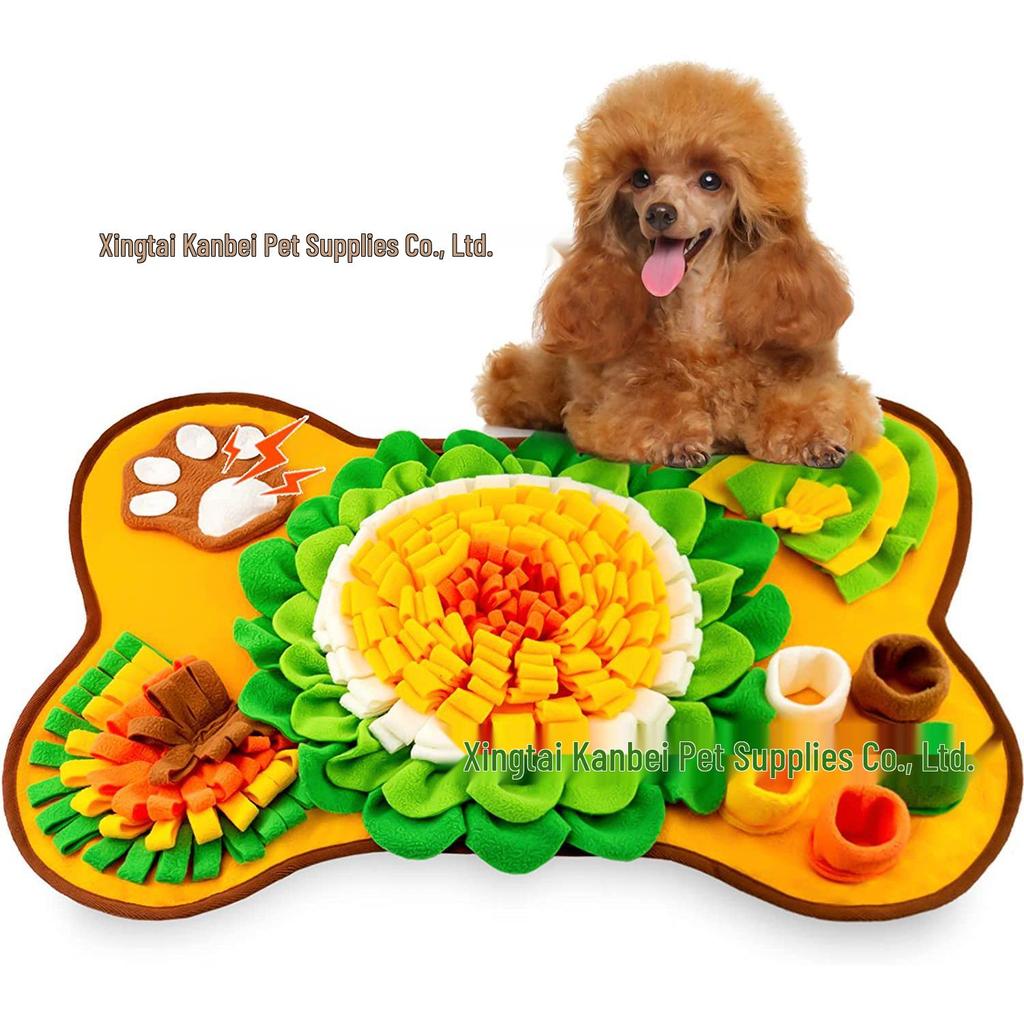 Indoor Pet Sniffing Mat - Slow Feeding Toy for Dogs and Cats To Release Energy and Enjoy a Treasure Hunt Game.
