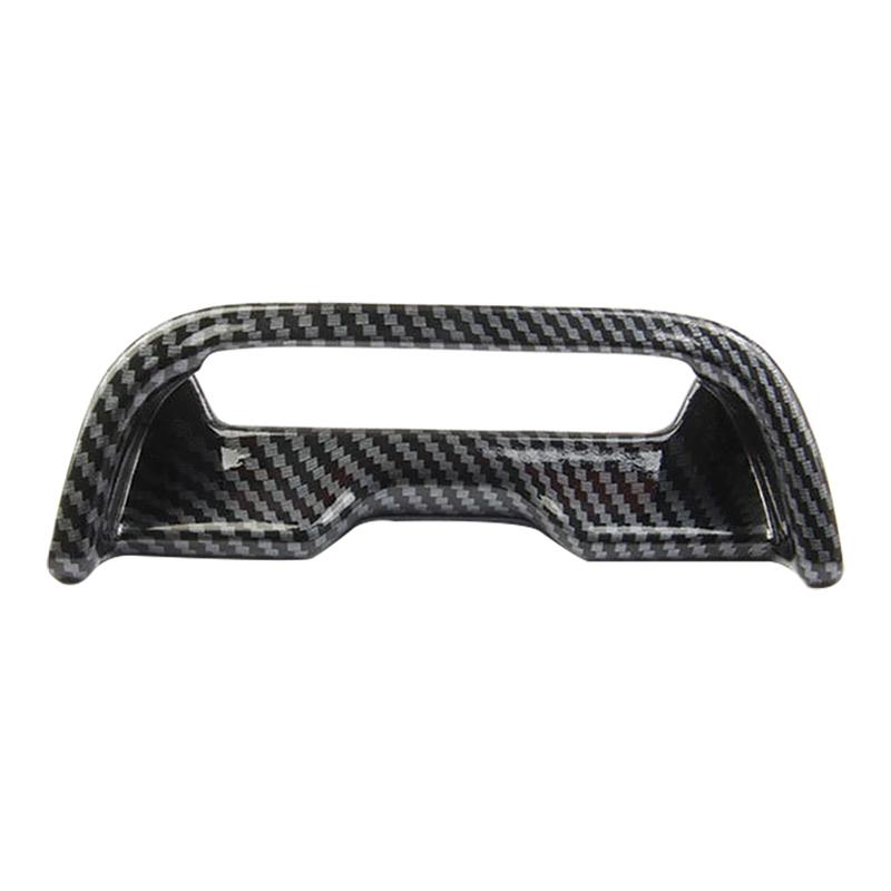 Carbon Fiber look Car Center Armrest Box Switch Button Trim Cover For Dodge Charger 2016 2017 2018