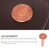 A20F-25 Sets Copper Rivet Burrs Washer, Long Leather Copper Rivet Fastener,For Wallets Leather DIY Craft Supplies