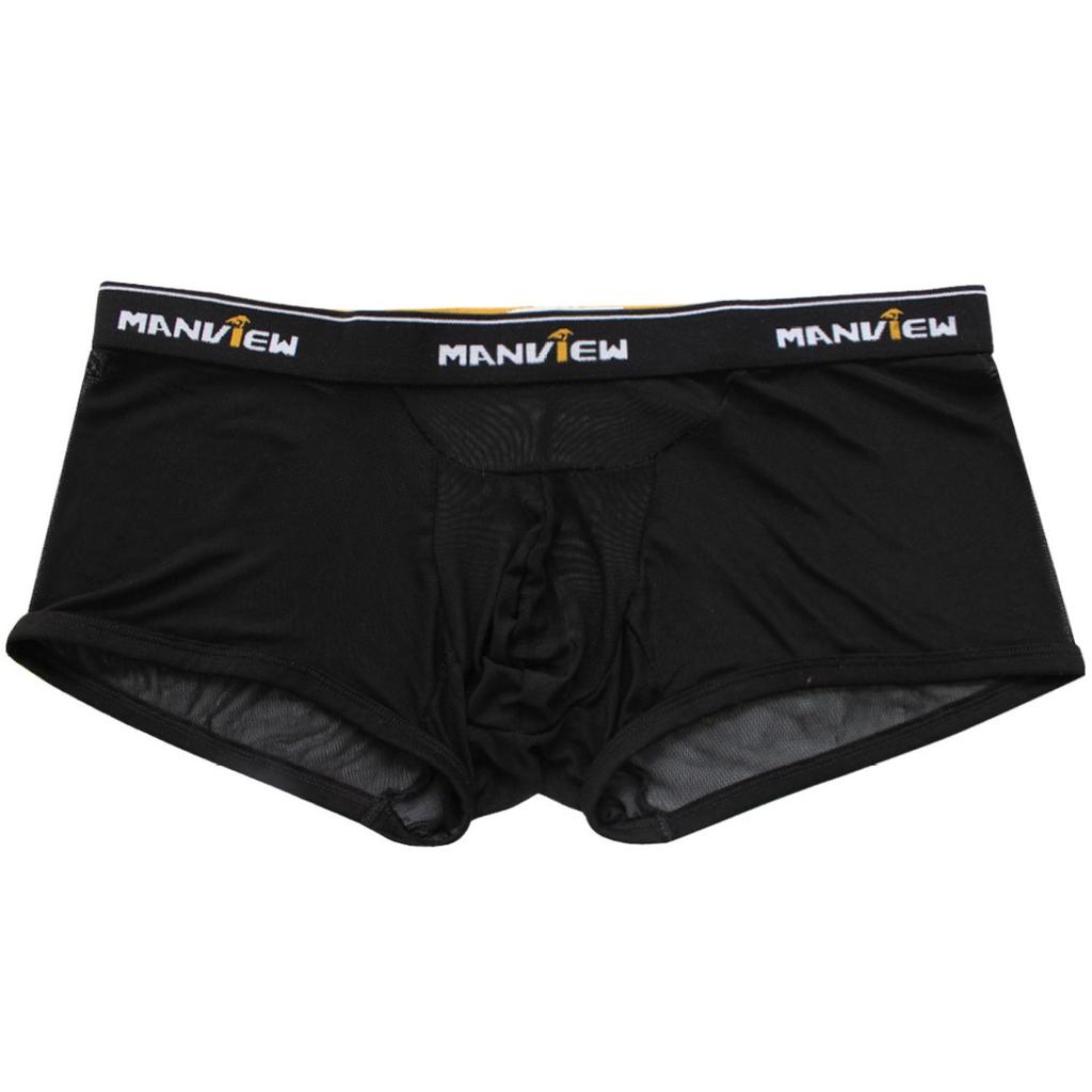 Durchsichtige Herren-Shorts, transparente Boxershorts, atmungsaktive Netzunterwäsche, Badebekleidung