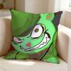 HHappy Tree Friends Cartoon FFlippy  Square DoubleSided printed Pillow Case Bedroom Bedside Pillow Sofa Cushion Cover