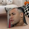 Brazilian Handsome Athlete NNeymar Jr Cushion Cover Throw Pillow Cover Hidden Button Durable Polyester Chair Cushion