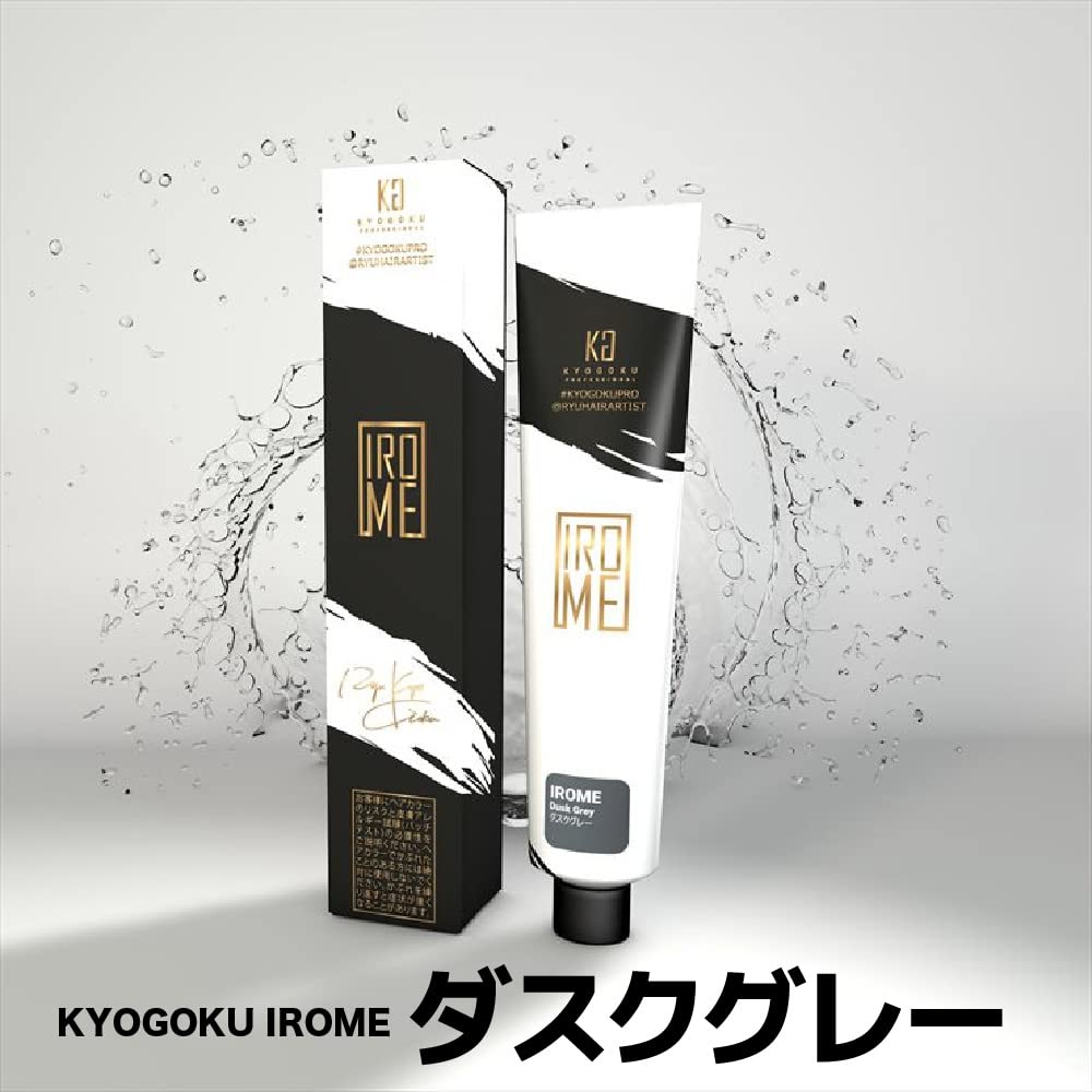 KYOGOKU IROME Hair 24 Gray Hair Salon Partial Dye 1-Pack Color, Colors, Dye, Quasi-drug, Hypoallergenic, Exclusive, Self-Color, (Dusk Gray)