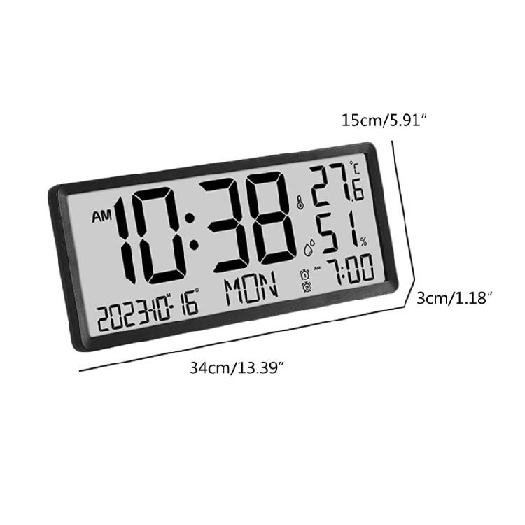 Versatile Digital Clock Battery Powered Wall Clock Electronic Desktop Clocks