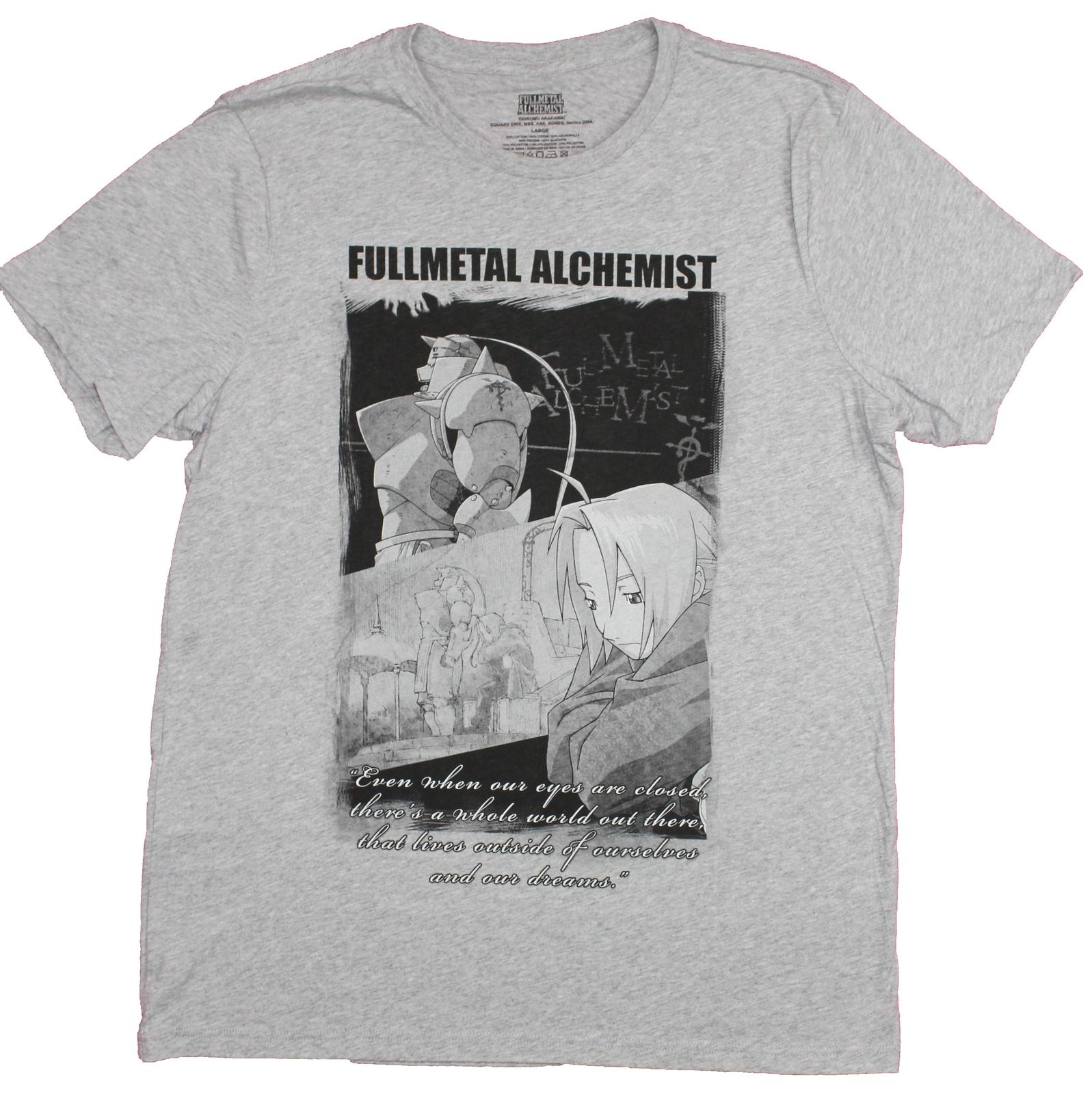 Fullmetal Alchemist Adult New T-Shirt- Alphonse & Elric Multiple Pics M