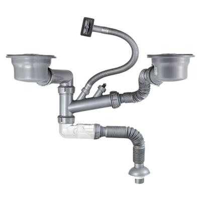 Professionelle Spülbecken-Abflussrohr-Baugruppe mit Verstopfungsfreie Technologie ABS Spülbecken-Abflusssystem für Moderne Küchen